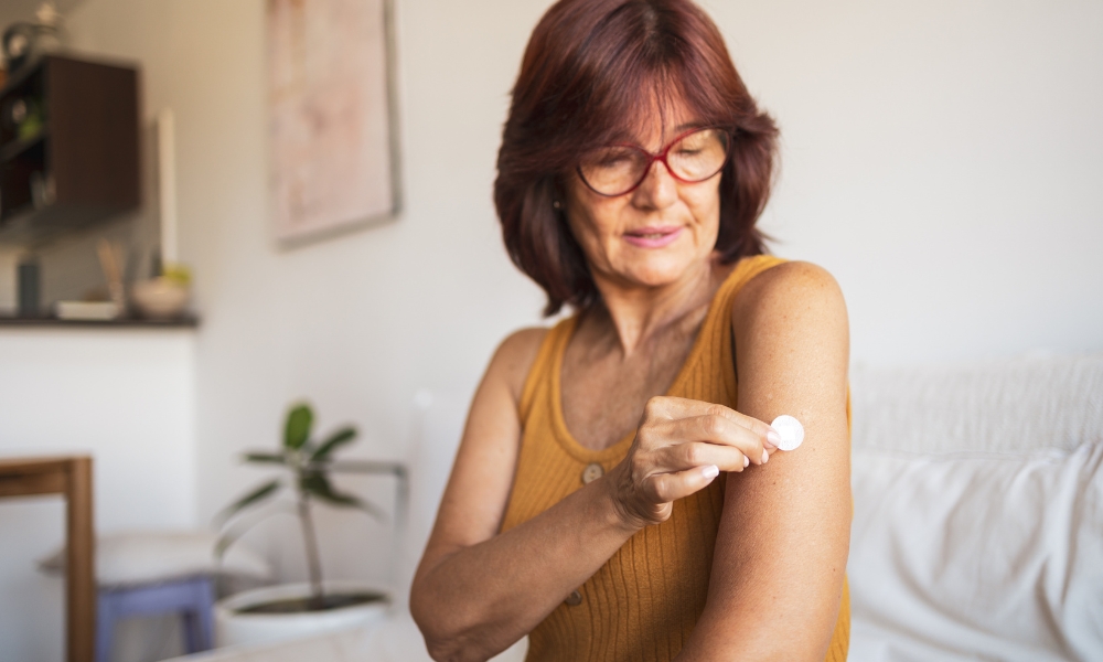 Female patient discussing the safety of hormone replacement therapy with a urogynecologist in Katy Texas